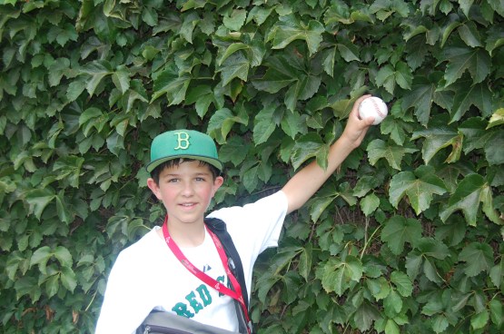 Found a ball in the Ivy!